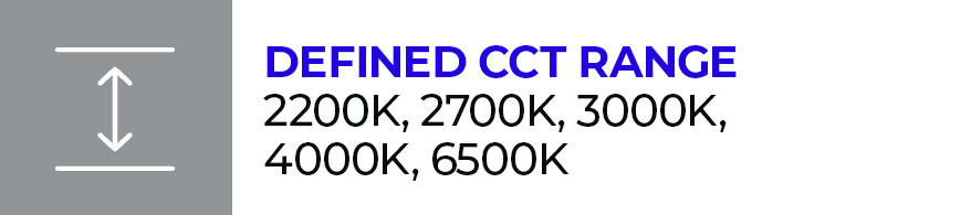 LED colour temperature icon